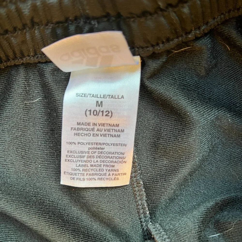 Kids Adidas Black Joggers Size M
